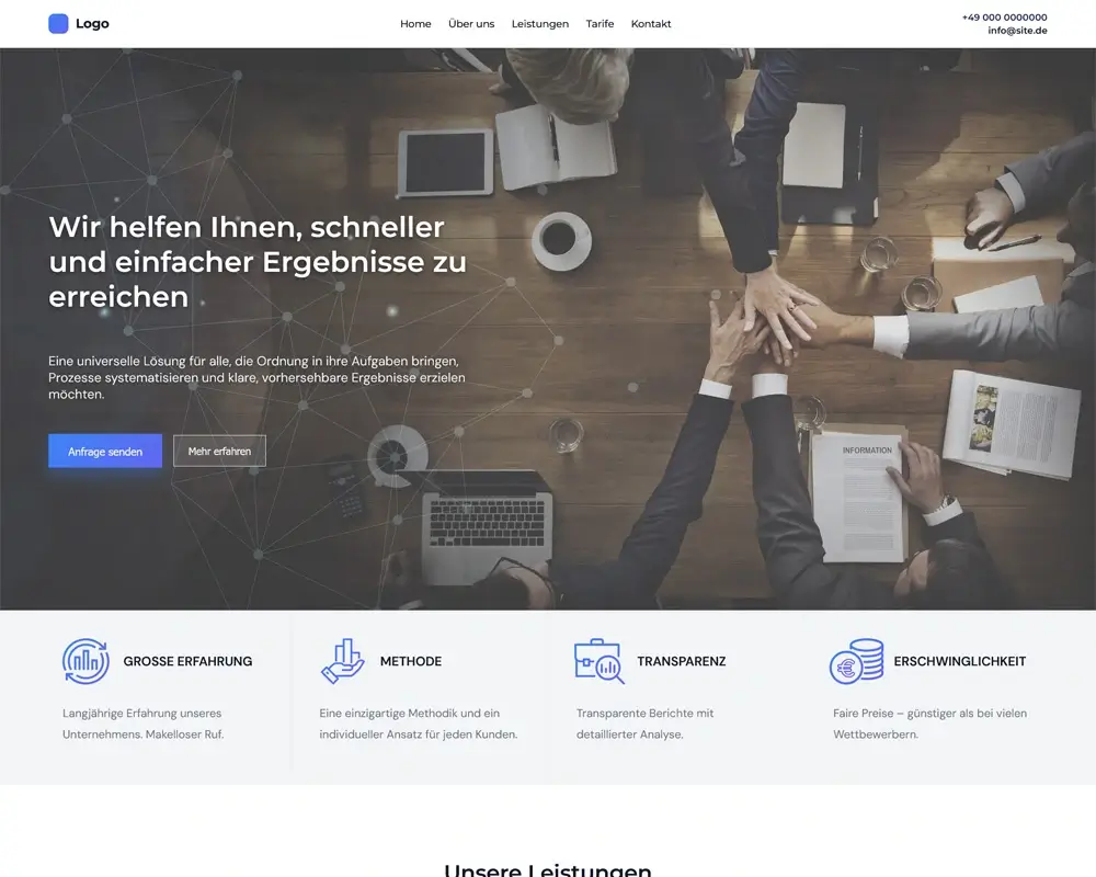 Превью шаблона 1