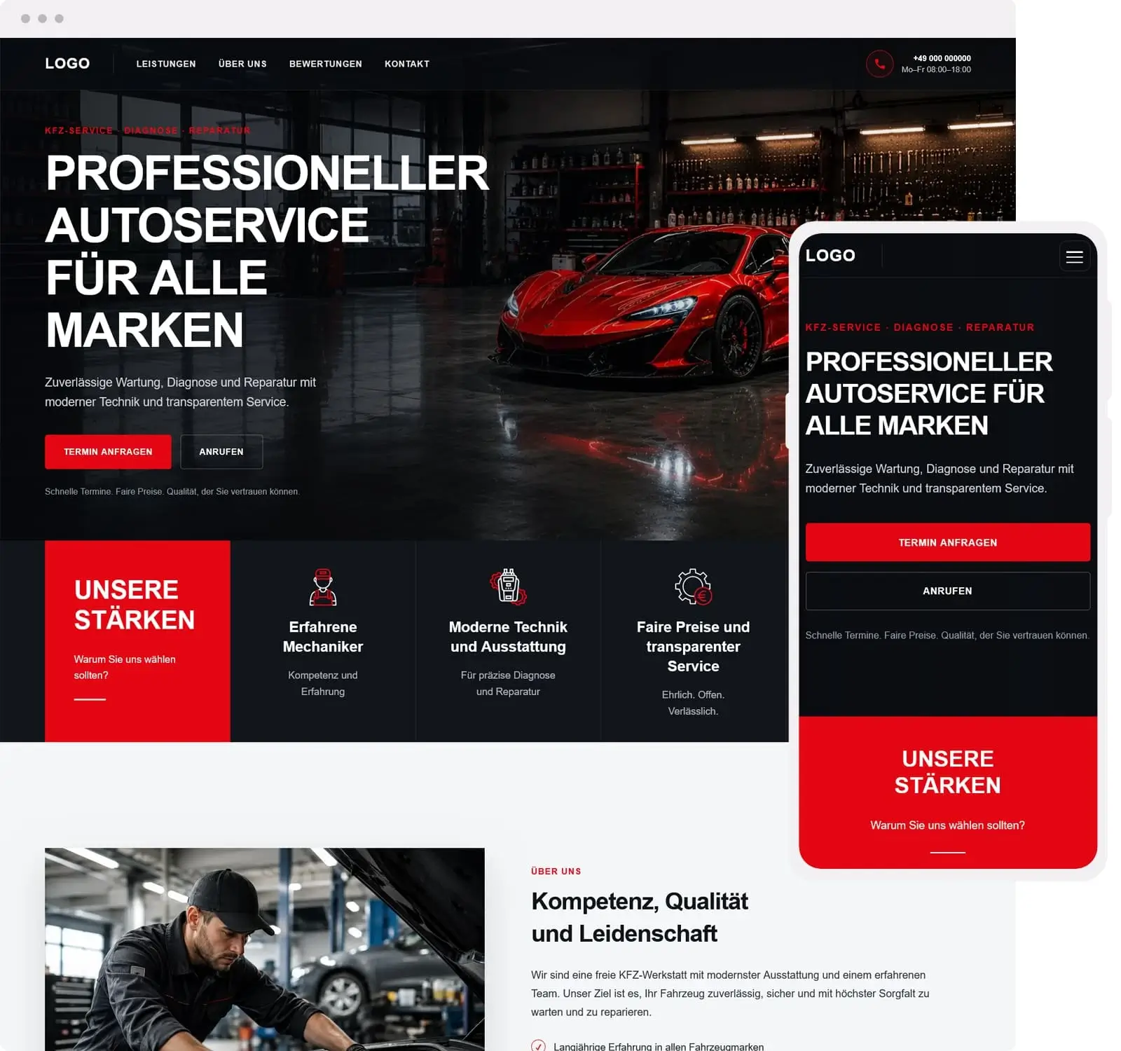 AutoForce Template Vorschau