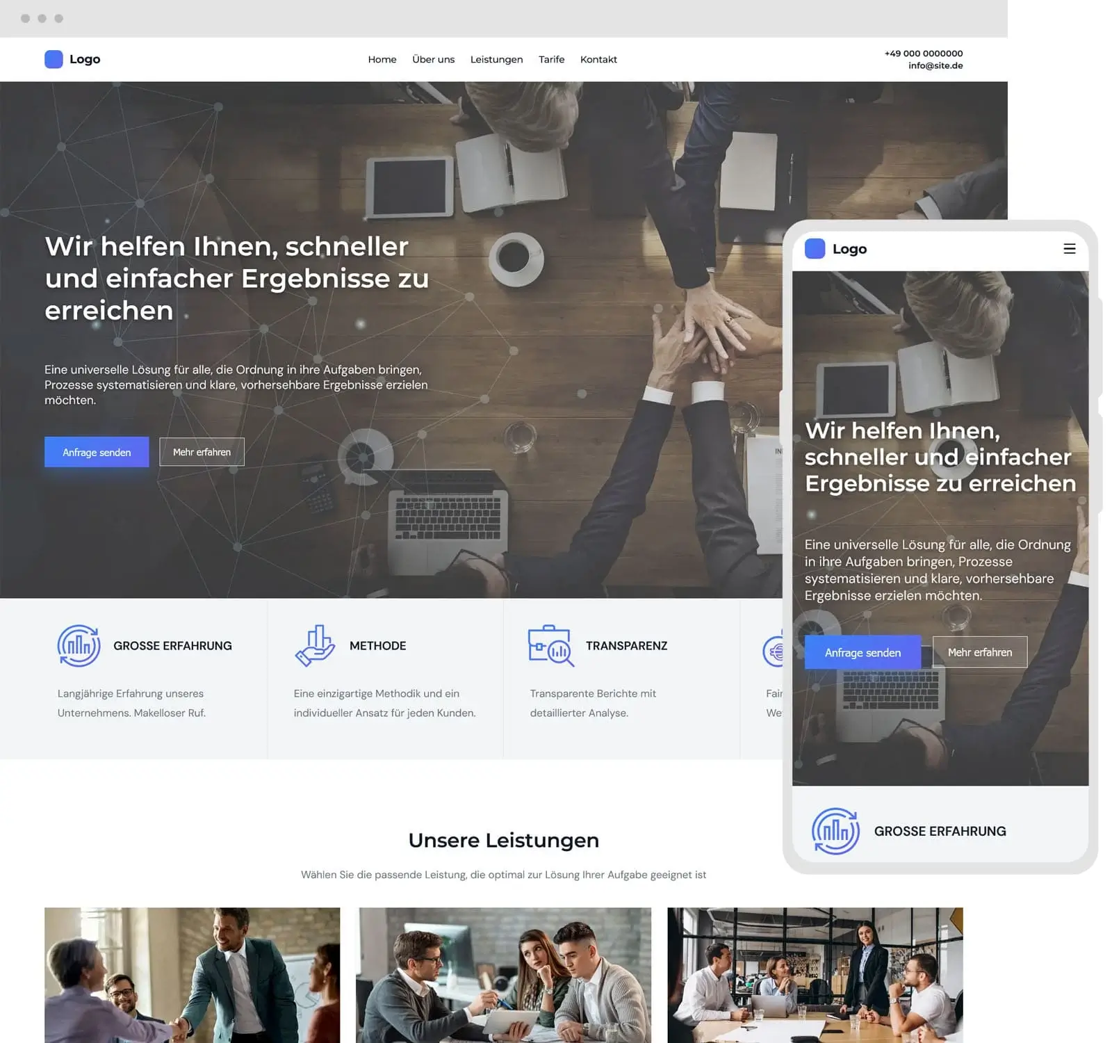 BusinessFlow Template Vorschau