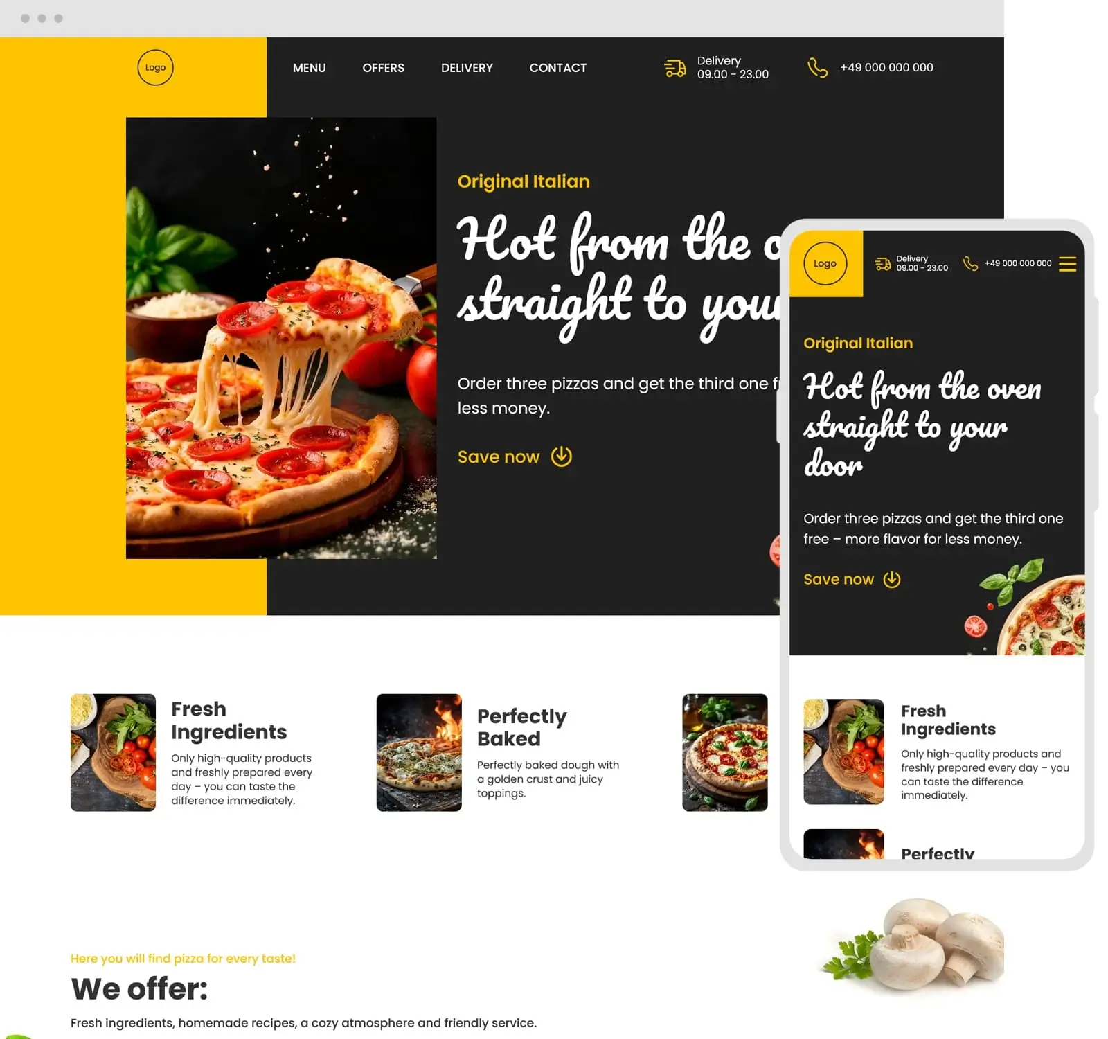 Forno template preview