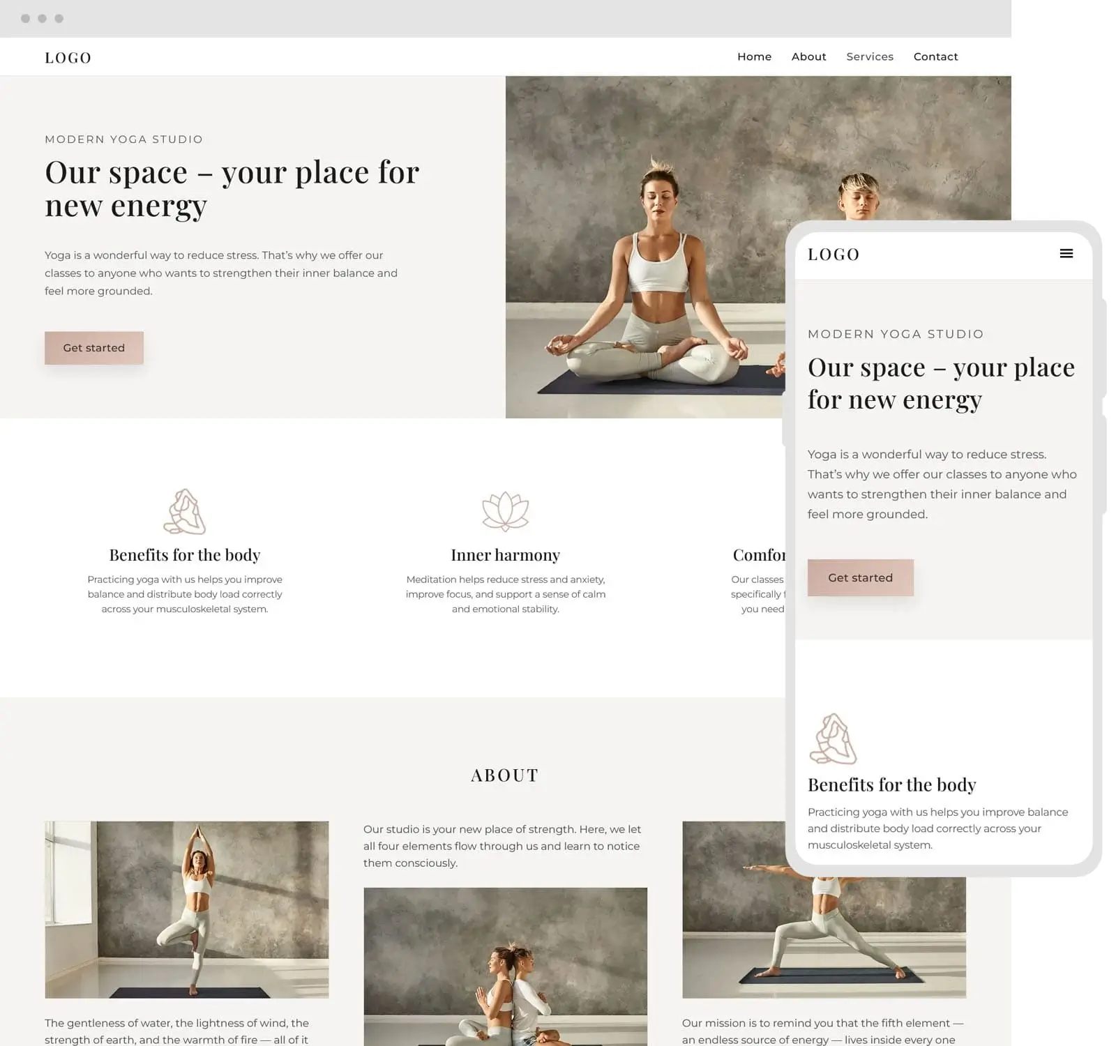 Shanti template preview