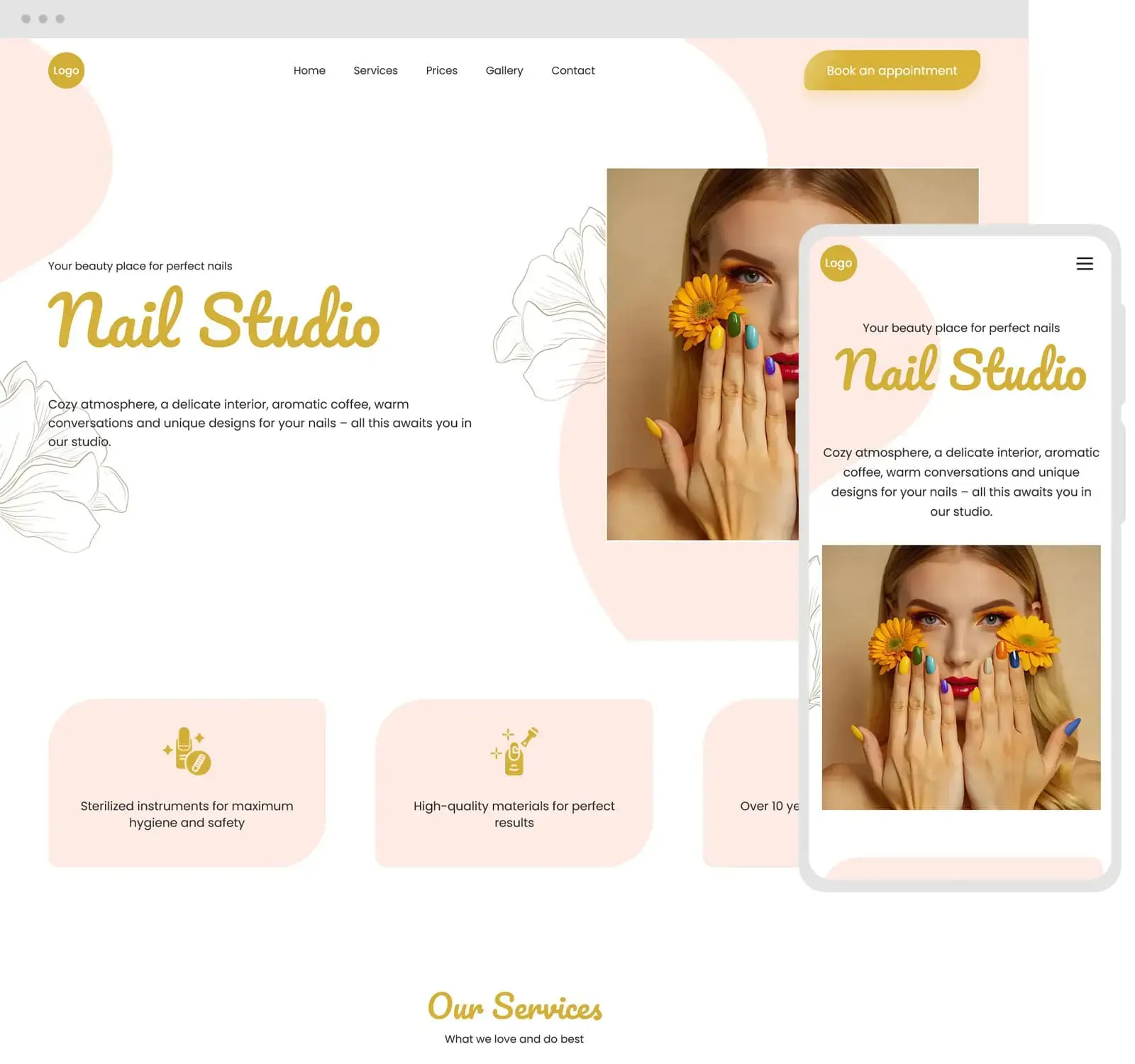 Превью шаблона GoldenTouch